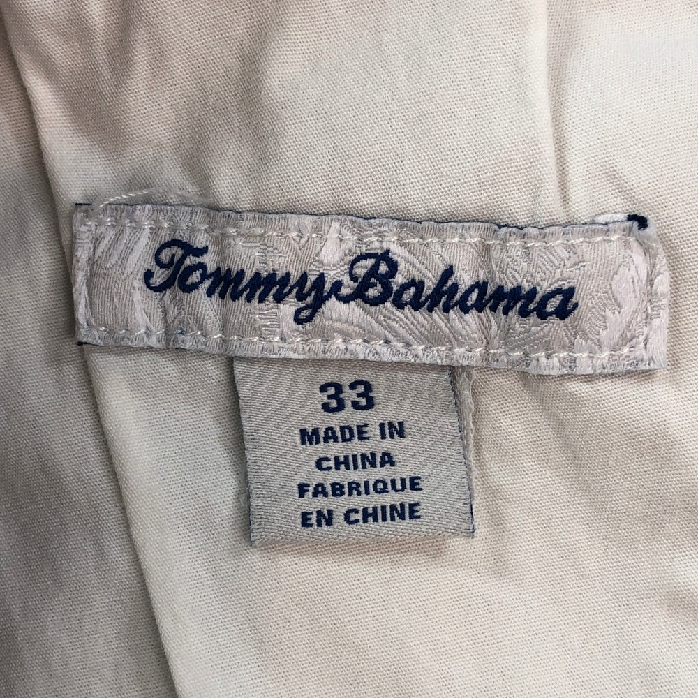 Tommy Bahama Mens Chino Shorts 33x8 Khaki Beige Regular Fit Resort Island Blend - Picture 3 of 12